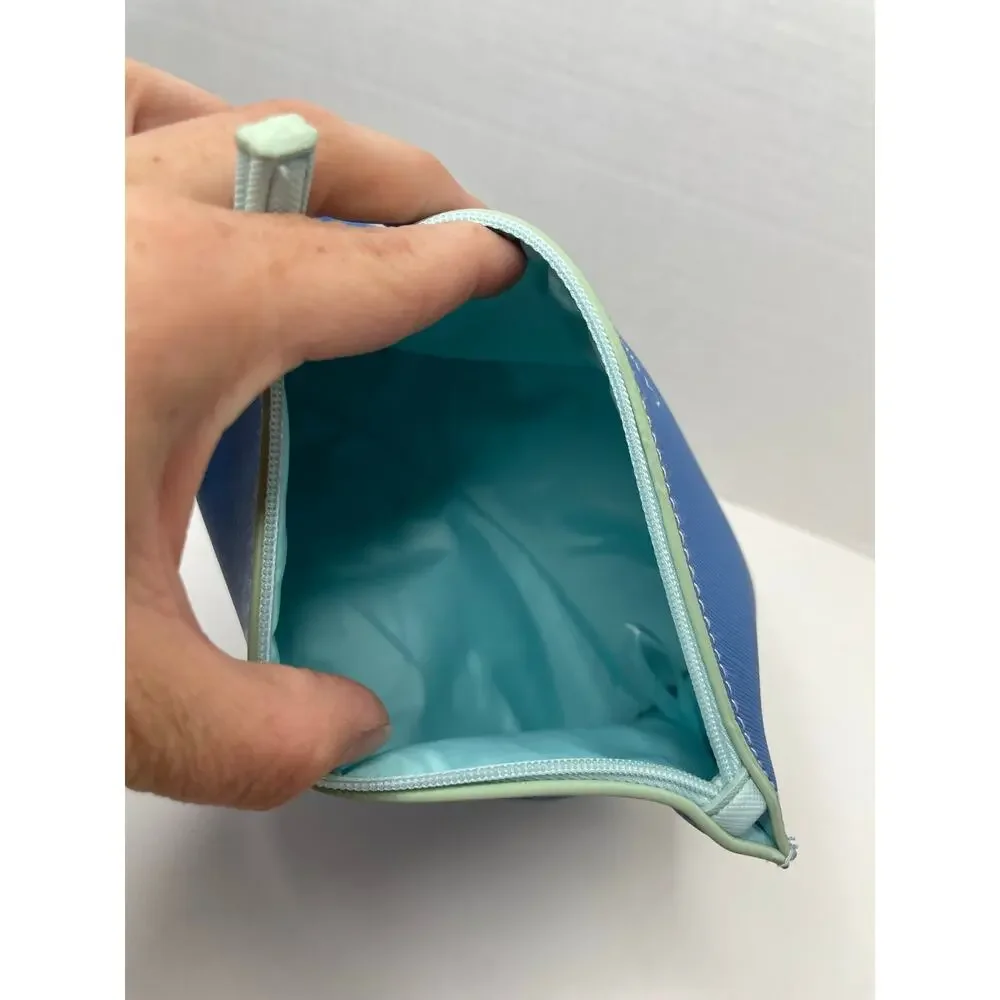 La Mer Travel Cosmetic Bag Pouch Purses (2) Blue